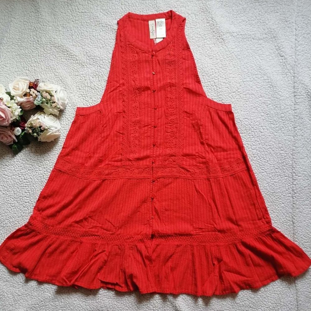 Jessica Simpson Women's Basic Cover Up in Mandarin, Size XL